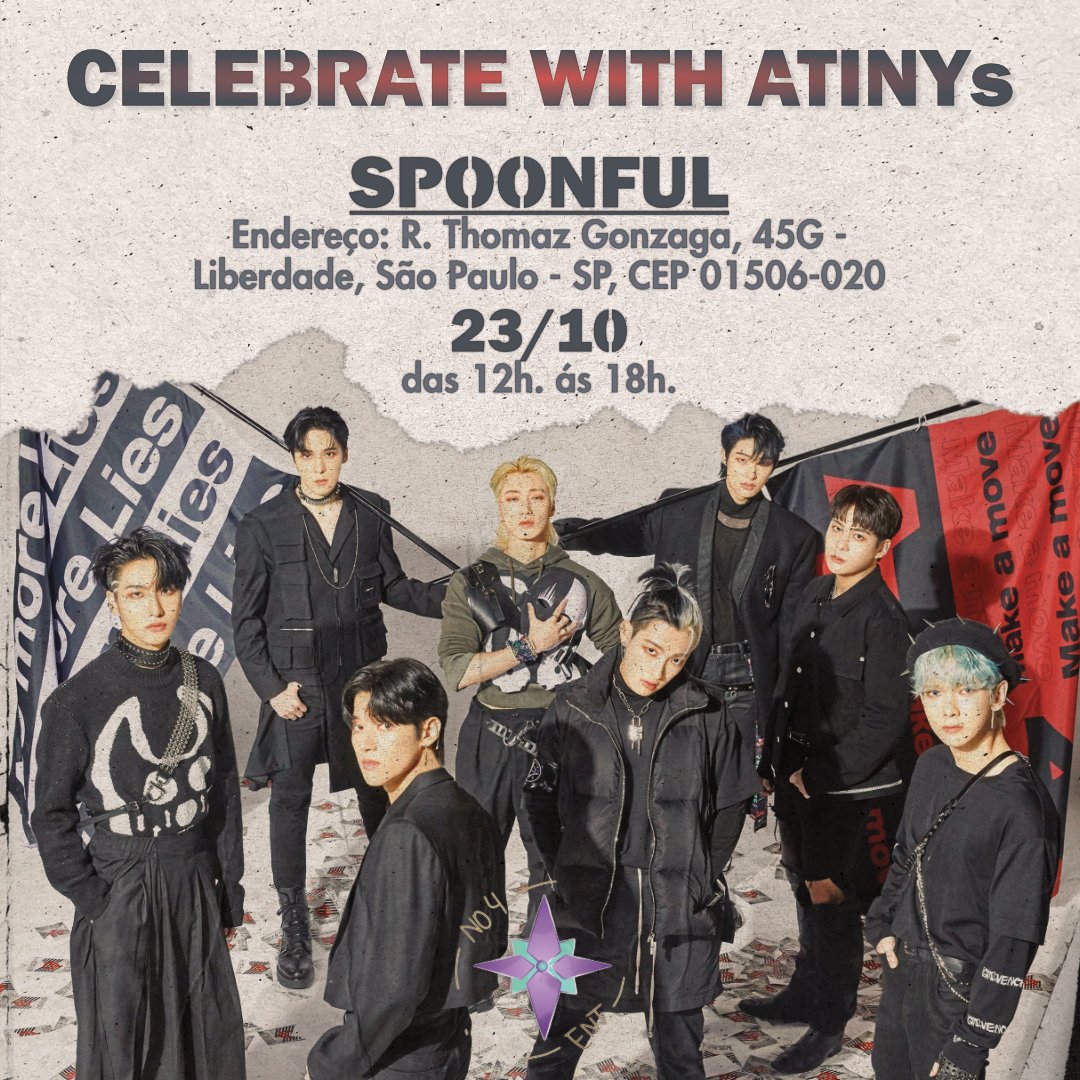 NO4Ent_'s tweet image. 🌟 CELEBRATE WITH ATINYs 🌟

#ATINYs de SP, nosso encontro tem local, dia e hora marcada, já anota em sua agenda.

Lojas, brindes, sorteios, brincadeiras... Tudo pra vocês.

Esperamos todos vocês lá.❤️

Quaisquer dúvidas, estamos a disposição! 

🎟️sympla.com.br/celebrate-with…