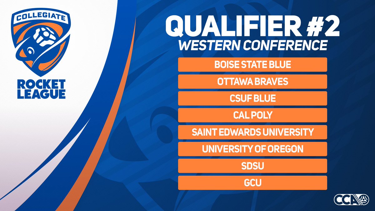 CollegeCarball's tweet photo. Here are the final 8 teams from the Western Conference that have QUALIFIED β
for #CRL Fall 2022! https://t.co/jn3BYScvyE