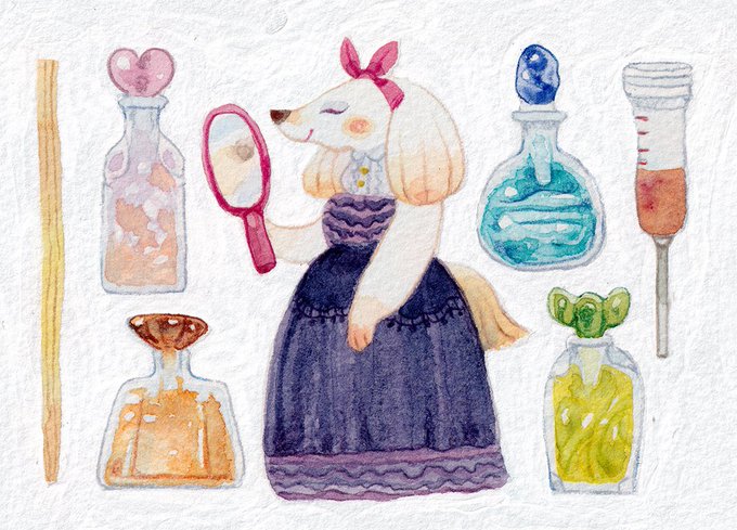 「dress perfume bottle」 illustration images(Latest)