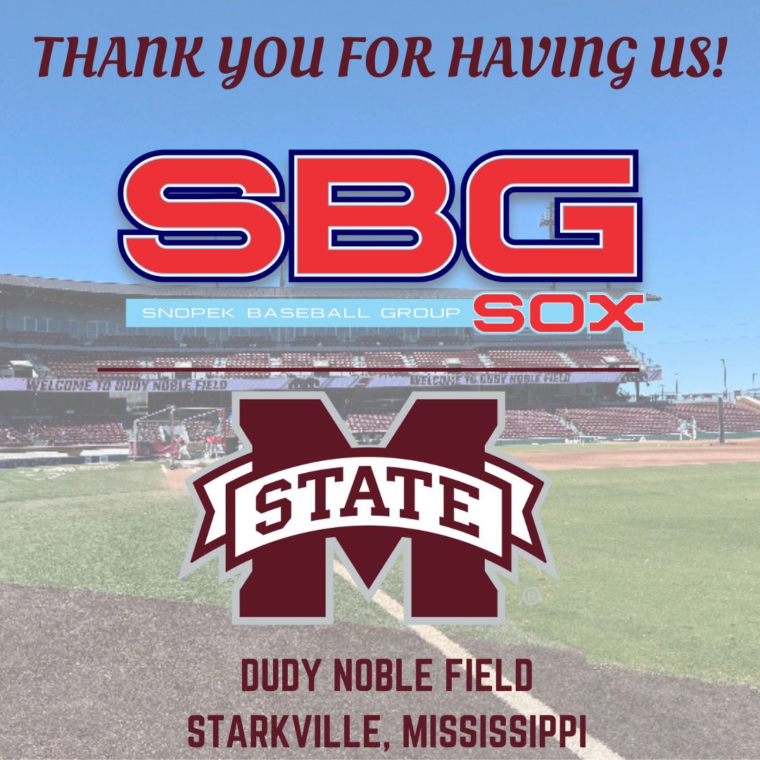 SBGsox's tweet photo. 🙏🏻 Thank you to @HailStateBB for hosting several of our young prospects this afternoon!
☀️ Gorgeous facility and a beautiful afternoon for baseball!
⛓https://t.co/W7HQRBe0vG
#DudyNoble
#SBGsox
Phil 4:20 https://t.co/dRYe2BLbQA