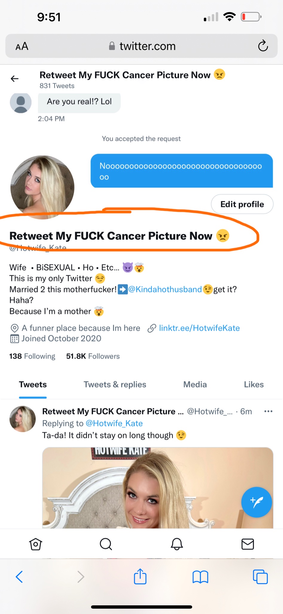 Hi, I’m Kate! & I’m a 0.7% er on Twitter: "😠DO IT!!!!!!😡 https://t.co/uLJdFY9l8D" / Twitter