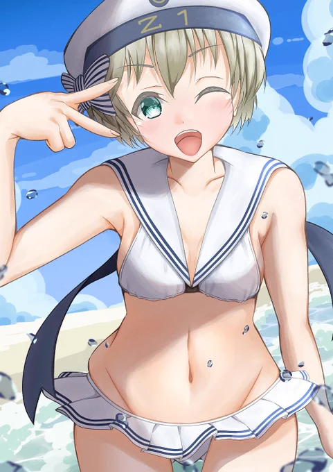 今週も練習できた。#艦これ#Z1 