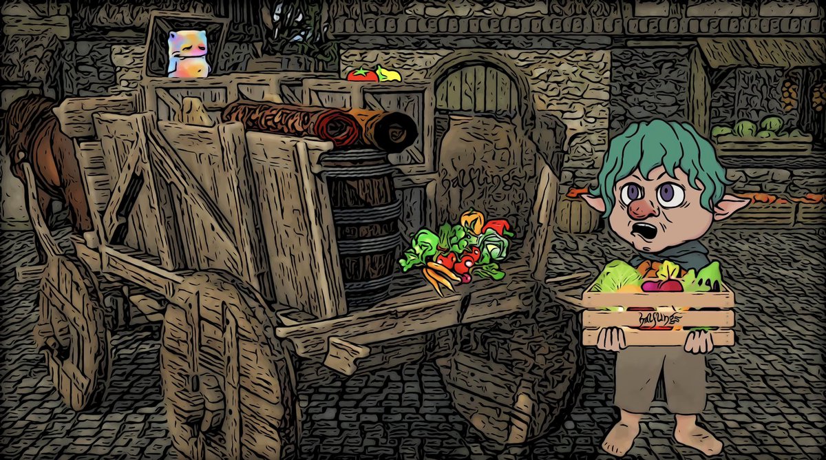 Tʜᴇ #adventurousbeast ғᴏᴏᴅ ᴄᴀʀᴛ sᴀғᴇʟʏ ᴀʀʀɪᴠᴇᴅ ɪɴ <a href="/Halflington/">Adventurous Halflings ⛺️👣 - Traitswap is live!</a>. Tʜᴇ ʟɪᴛᴛʟᴇ #grumpl ᴊᴜᴍᴘᴇᴅ ɪɴ ᴀ ғᴏᴏᴅ ᴄʀᴀᴛᴇ ᴛᴏ ʜɪᴅᴇ. Lɪᴛᴛʟᴇ ᴅɪᴅ ʜᴇ ᴋɴᴏᴡ ɪᴛ ᴡᴀs ᴀʙᴏᴜᴛ ᴛᴏ ʙᴇ ᴅᴇʟɪᴠᴇʀᴇᴅ ᴛᴏ ᴛʜᴇ Wᴇᴛғᴏᴏᴛ Sᴛᴀʙʟᴇs. 👣
🦄🐉🦁🦉🐻🦂🐭🐵🐝