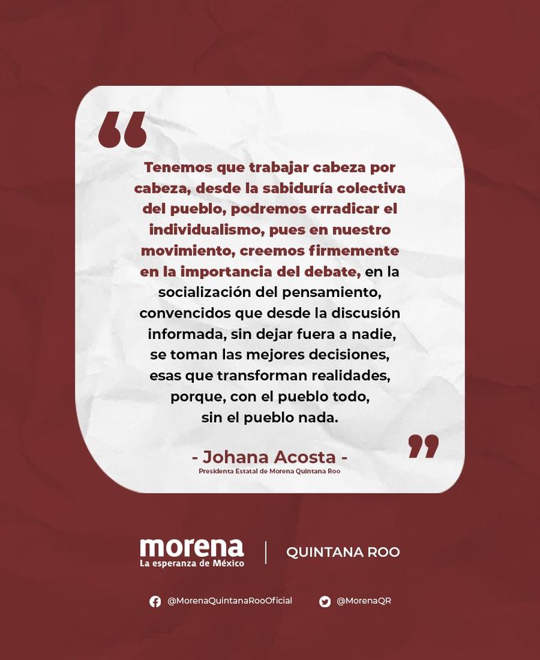 A 11 años de nuestra fundación y con cerca de 3 millones de integrantes, con mucho orgullo les digo, SOMOS EL PARTIDO MAS GRANDE EN LA HISTORIA DE MÉXICO👏🏼
Gracias a toda la militancia, simpatizantes y ciudadanía en general por acompañarnos en esta celebración. ¡Viva MORENA!