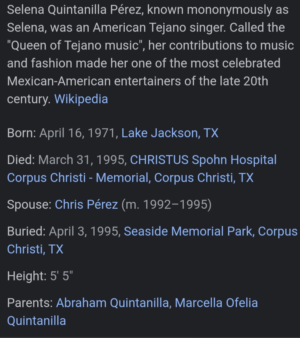 DAY 18-Hispanic Heritage Month 
Selena Quintanilla
#WEareLakota https://t.co/2z2VVMysjt