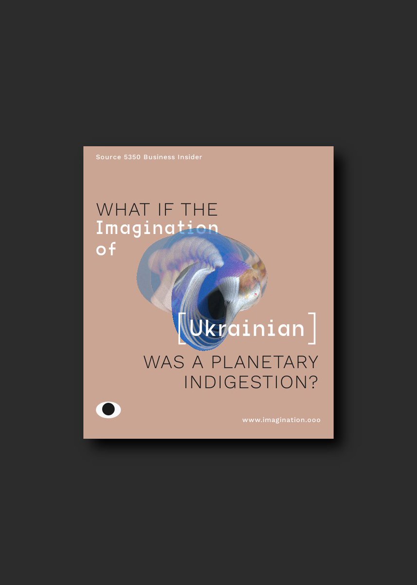 What if the imagination of Ukrainian was a planetary indigestion? Its a planetary indigestion that could not be explained by a merely human imagination.