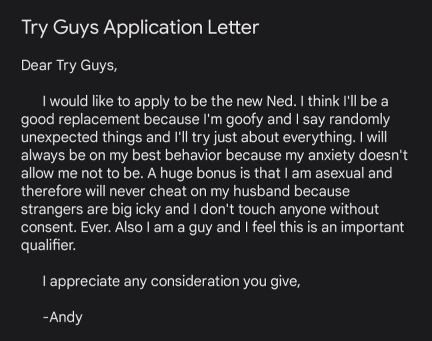 ConfusedVeggie's tweet photo. I would like to formally apply to be the guy of trying things. Please @tryguys https://t.co/NgDSaNzp8F