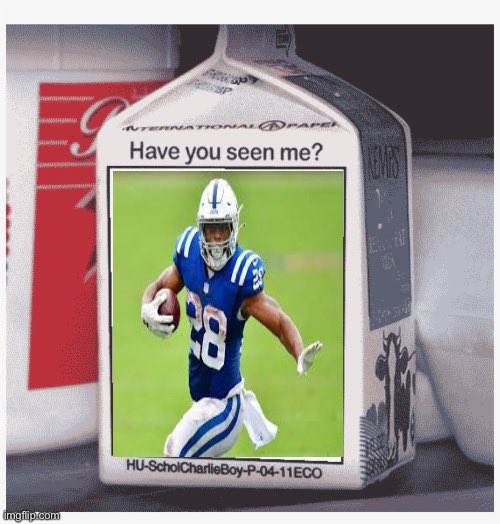 Djjdubbs14's tweet photo. #colts #jonathantaylor #missing https://t.co/5rU53VtWzG