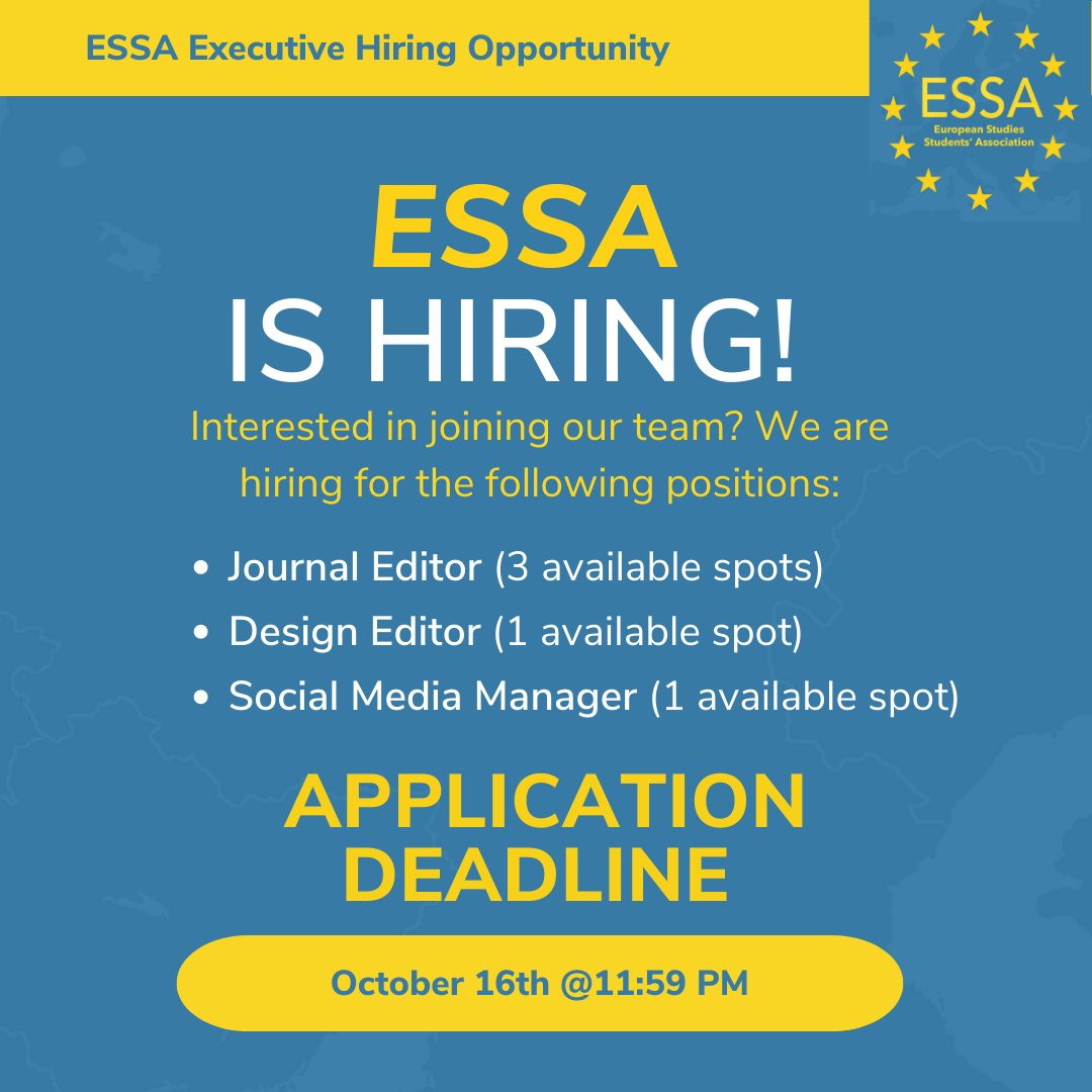 European Studies Students' Association tweet media