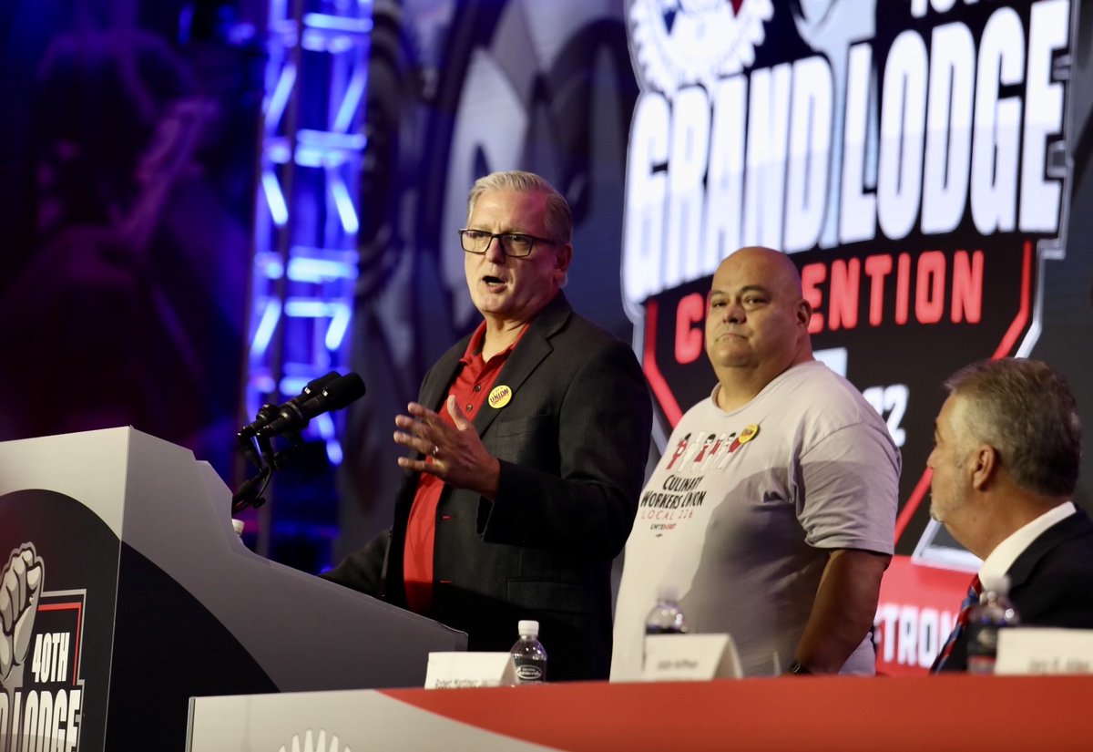 IAM_Union's tweet photo. “The reality is that people are hurting right now and looking to us - we’ve got to LEAD. Working class voters talking to working class voters to support pro-labor candidates.” - @TedP226, @Culinary226 Secretary-Treasurer https://t.co/t7tqaBAAd0