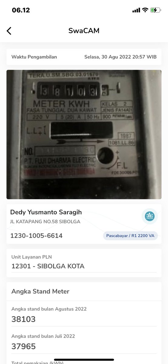 dedysaragih's tweet photo. @pln_123 Selamat pagi Min
Kami mau complain ini. Kenapa hasil foto catat meter dengan tagihan kami jauh berbeda. Pagi ini pun kami  foto meter listrik masih jauh dibawah tagihan. Mohon penjelasannya min. Foto hasil catat meter bulan Agustus, September dan pagi ini kami lampirkan https://t.co/lH5nnWafyQ