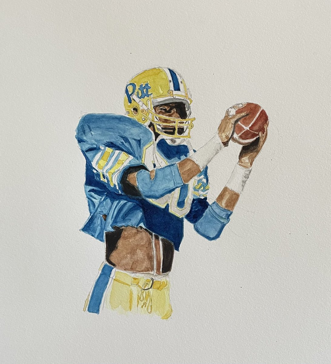 DaveStein425's tweet photo. @TDISportsClips @DanMarino Obligatory Julius Dawkins from the Mo comment #Monessen #watercolor https://t.co/FF4ktobOl4