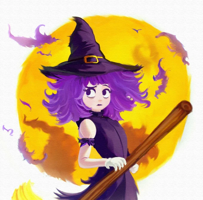 We love that  took inspiration from the badge itself for DeviantArt's witch tutorial!  Learn how to draw your own spookily cute witch    "Witch" by   