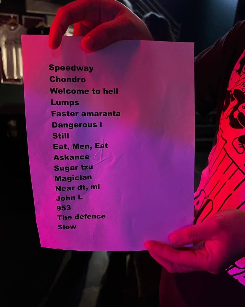 BeckyEscalator's tweet photo. Better late than never: I post about #blackmidi at #MusicBoxSD!
They were #TBE as always. Highlights included: a pit opening up during the quiet part of Chondro for some reason, Camβs dancing during Welcome To Hell, a Daft Punk interpolation during Johnβ¦ https://t.co/aMMVG2Bxjx https://t.co/chPof1aGL4