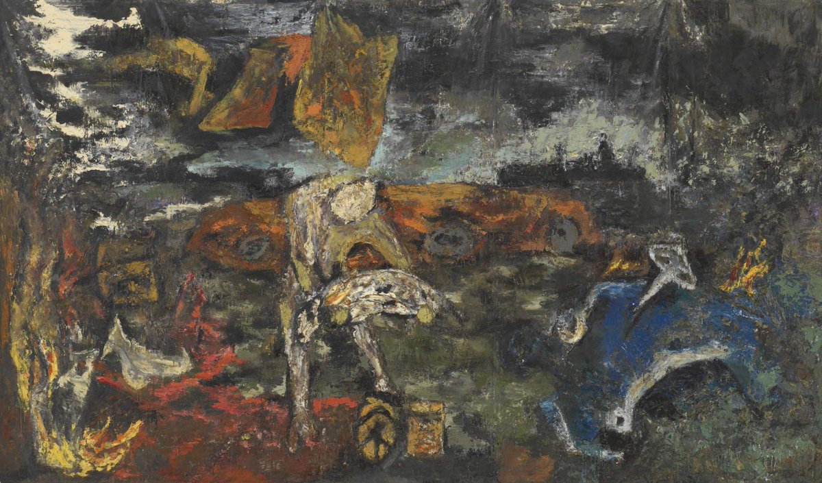 TateArtBot's tweet photo. Terry Setch, Once upon a Time there was Oil III, Panel I, 1981 #tatemuseum #terrysetch https://t.co/GSj8QPZM5L https://t.co/m7Y5SuxV8l