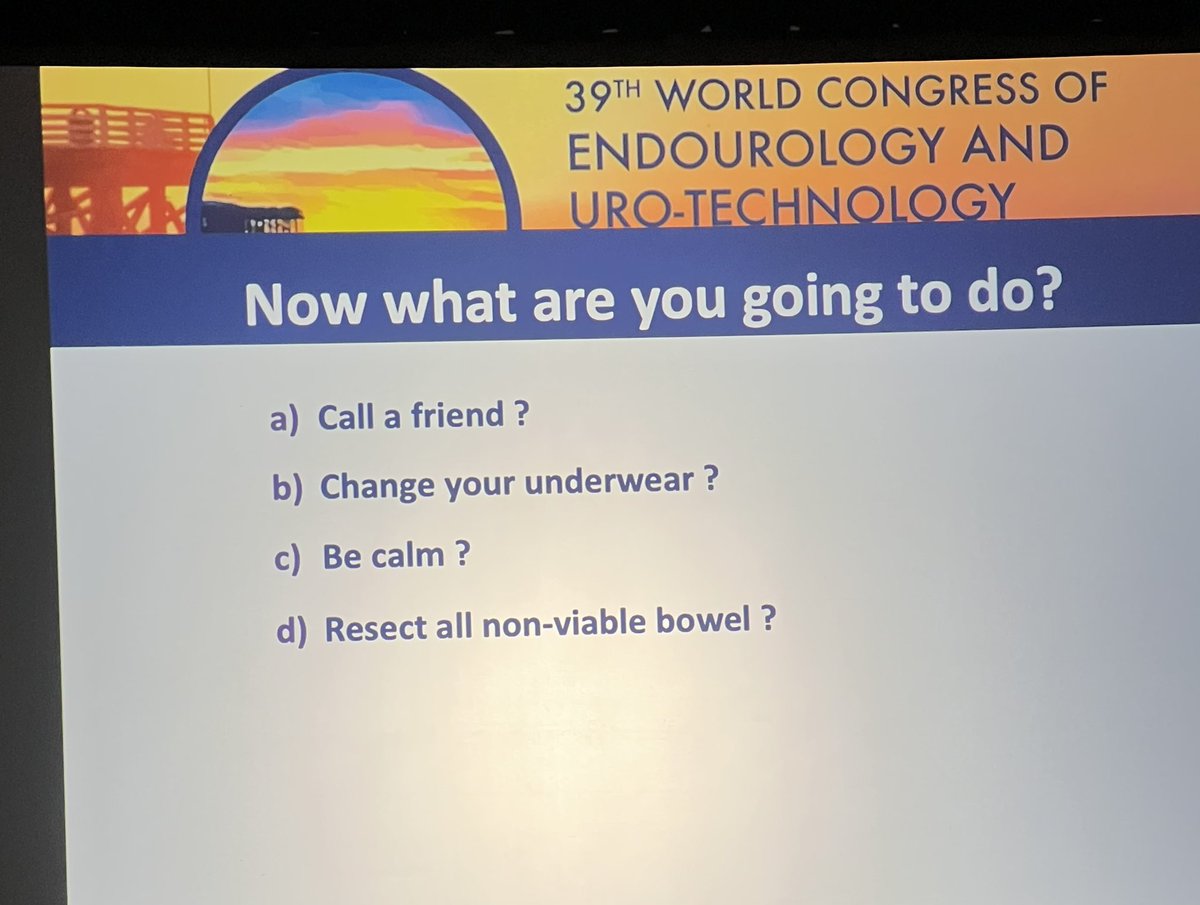A scary but needed session on the nightmares in robotic surgery moderated by <a href="/DoctorSotelo/">Dr. René Sotelo</a>. 2nd day of #WCET22 with thrills😱. <a href="/olejnik_raf/">Rafał Olejnik</a> <a href="/PopiolekMarcin/">Marcin Popiolek</a> <a href="/jackchelchowski/">Jacek Chełchowski</a> <a href="/JobczykMateusz/">Mateusz Jobczyk</a> <a href="/MarcinJarzemski/">Marcin Jarzemski</a> <a href="/PrzemyslawZugaj/">Przemysław Zugaj</a> <a href="/wojciechpiotrk1/">wojciech_piotr_krajewski</a> <a href="/MMokrzys/">Mateusz Mokrzyś</a> <a href="/TayaraOmar/">Omar Tayara</a>  @GoumasUrologia