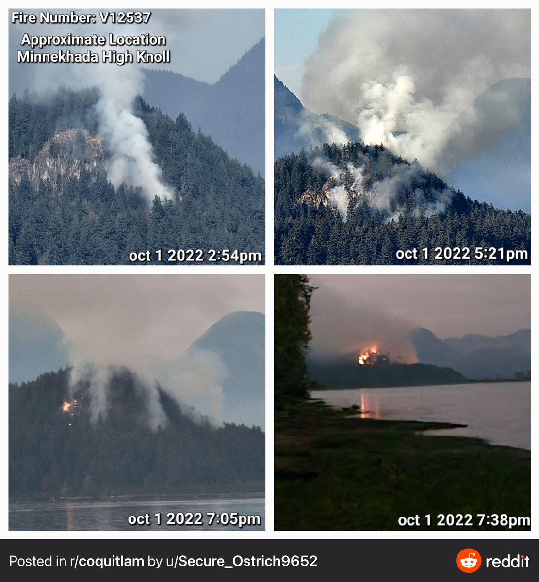partypants444's tweet photo. @crsullivan13 @metrovanemerg My thoughts exactly. They stopped the helicopters at 7pm last night. By 7:38pm essentially the entire mountain was engulfed. What the fuck?? https://t.co/FDN4CdpoWO