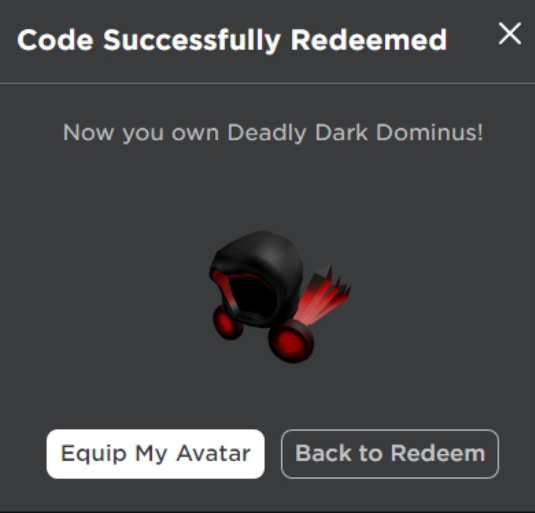 HOW TO GET Deadly Dark Dominus On Roblox (Rare Toy Code Item