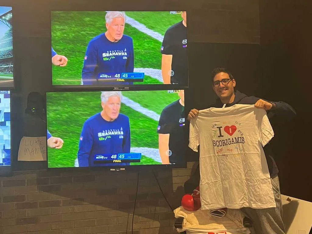 Barstool Sports on Twitter "SCORIGAMI! Seahawks Beat Lions 4845, Sets