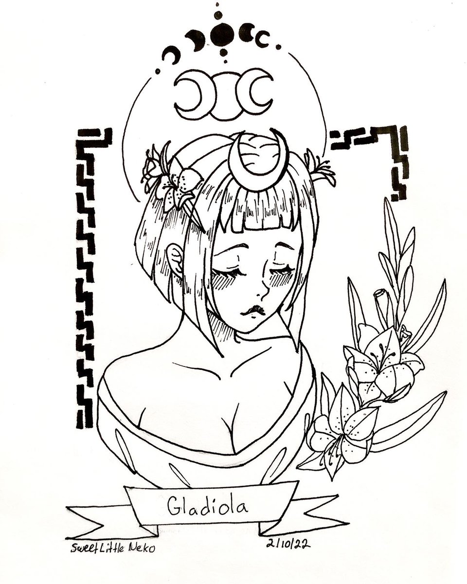 Sweetlittleneko's tweet photo. Day 2: Gladiola
“Character cannot be developed in ease and quiet. Only through experiences of trial and suffering can the soul be strengthened.”
Asdasd ayuda me tiembla la mano en traditional 😭! 
#botanicalinspirations #nekospromptlist https://t.co/i3IEht3UJa