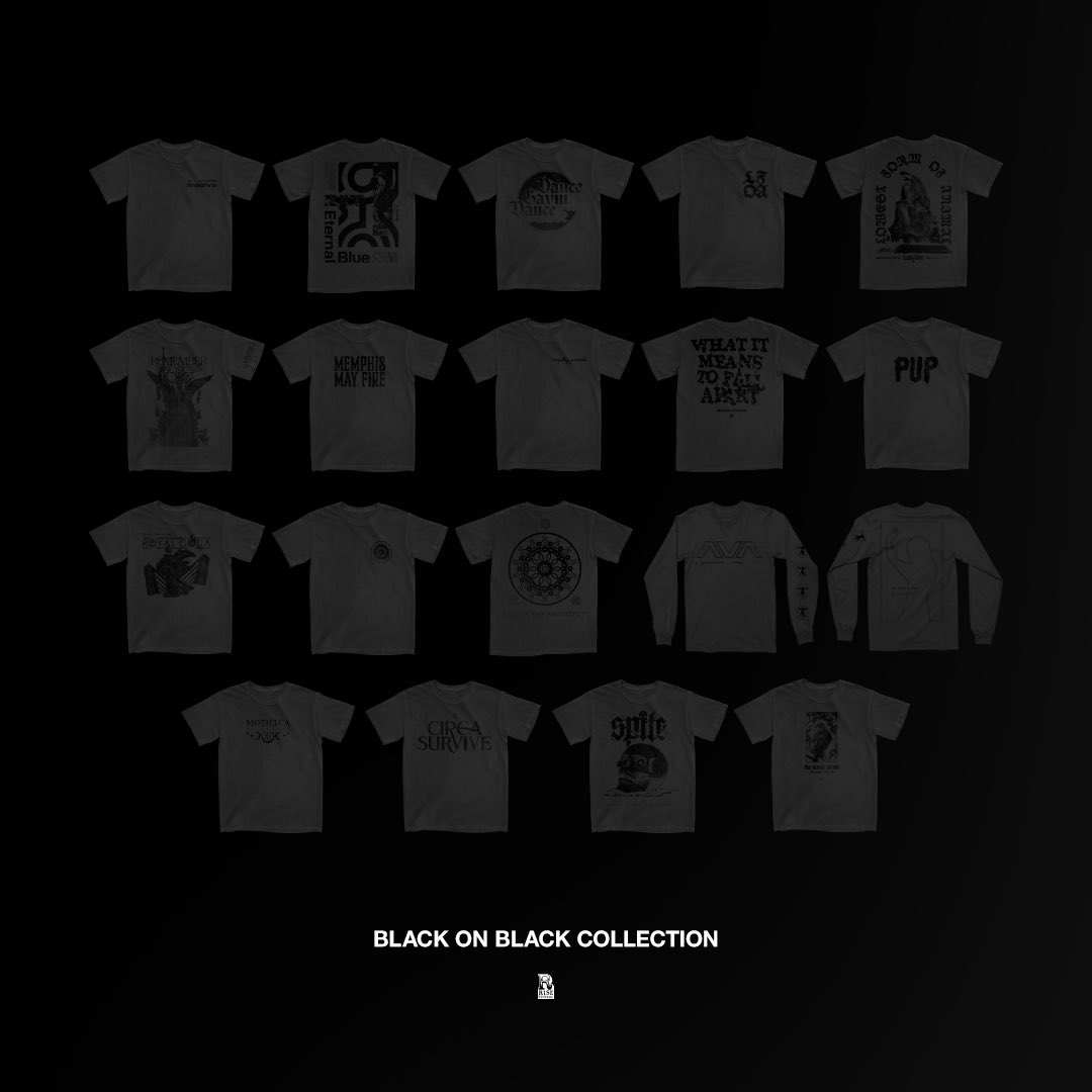 Time is running out! Get exclusive and limited tees from our BLACK ON BLACK COLLECTION this weekend only rr.lnk.to/BOBCollection