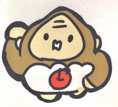 #新しいプロフィール画像自画像にしているおさるの絵ですが、元は娘が作ったオリジナルキャラ「ごりさん」なのです昨日アイビスでサクサク描くのを見てしまった今の子はすごいな… 