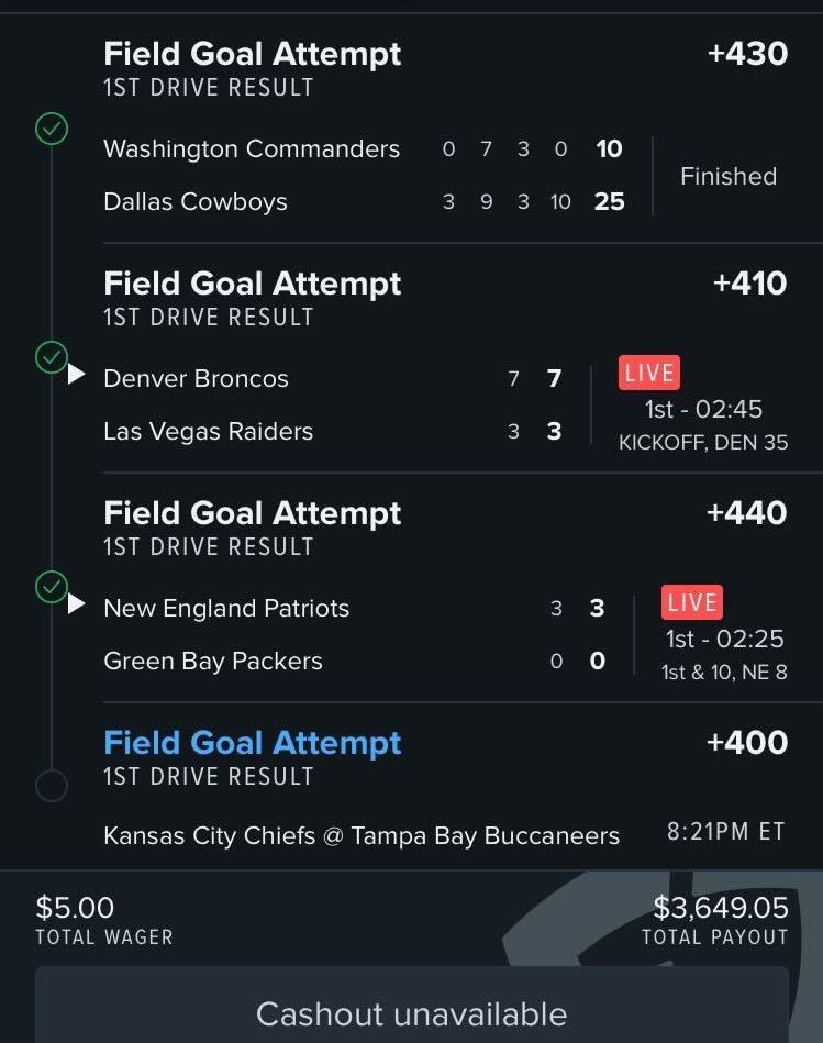 Pickswise on Twitter "Some of y'all are too creative 😂 A field goal