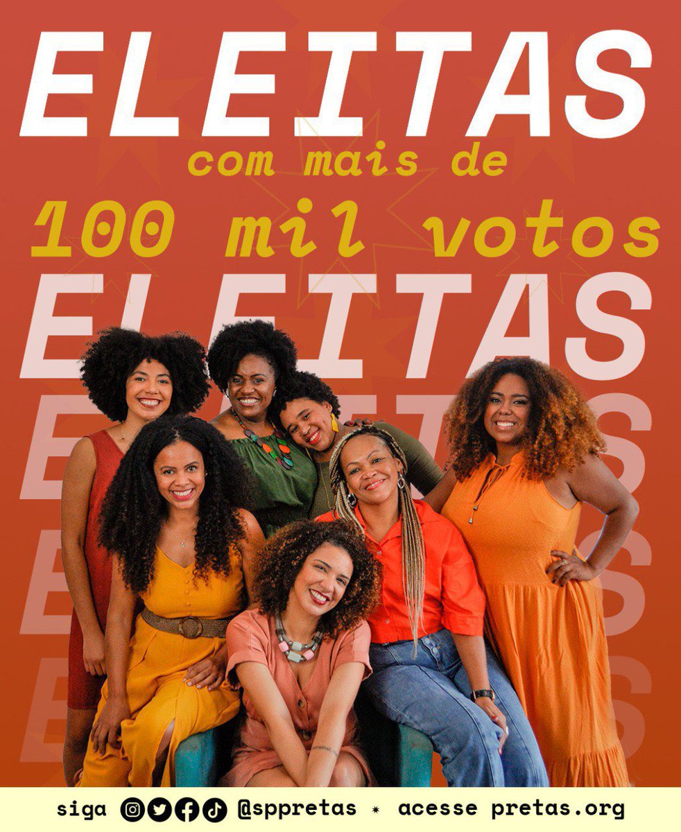 MonicaSeixas's tweet photo. PRETAS ELEITAS!!!
@sppretas com @chamaarosepsol @analauramae @karinapretas @PolianaPsol @NajaraCosta_ @leticiachagassp https://t.co/ola4cHWjjR