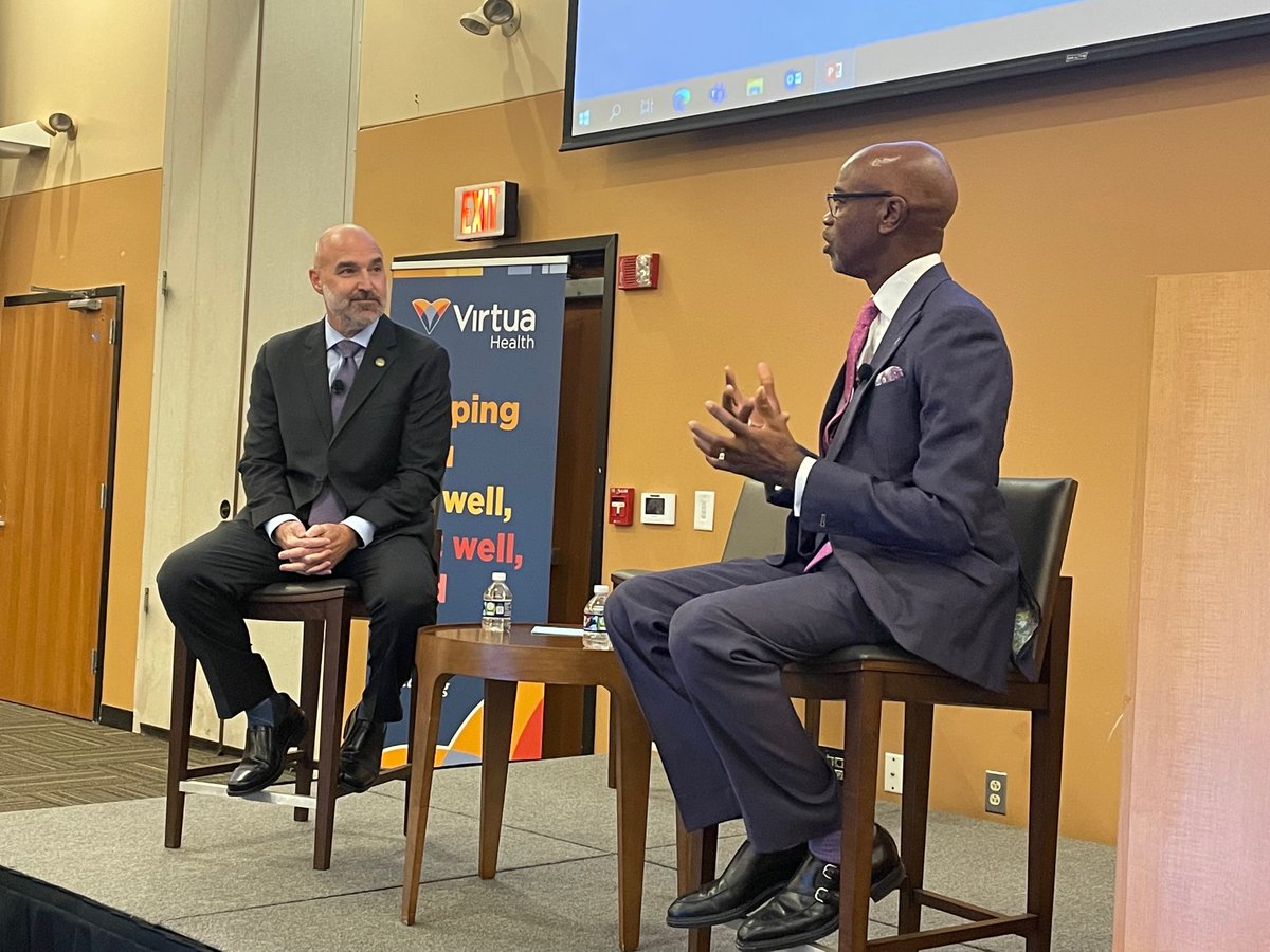 A meaningful conversation about creating meaningful healthcare experiences. <a href="/jasonawolf/">Jason A. Wolf</a> <a href="/BerylInstitute/">The Beryl Institute</a> and Dennis W. Pullin <a href="/VirtuaHealth/">Virtua Health</a> Experience is not an initiative. It's the framework. It's who we are. #hereforgood #everybodyalways