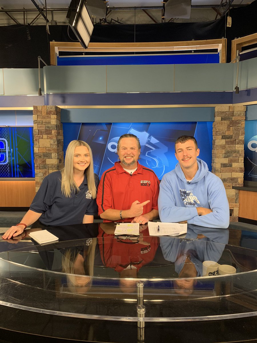 The_Sports_Web's tweet photo. Tonight on @wbkosports Connection @LaurenFloydTV and I welcome @LC_Cougars Ryan “Liquid” Rayno!!! We will also be joined by @ACSVBall star Ana Walker! Tune in at 10:35 after the news.  @loganjournal @acs_sports @acspatriotradio @RyanRayno3 @coachadler @ESPNRadio1027 https://t.co/Z54TYz7Eur