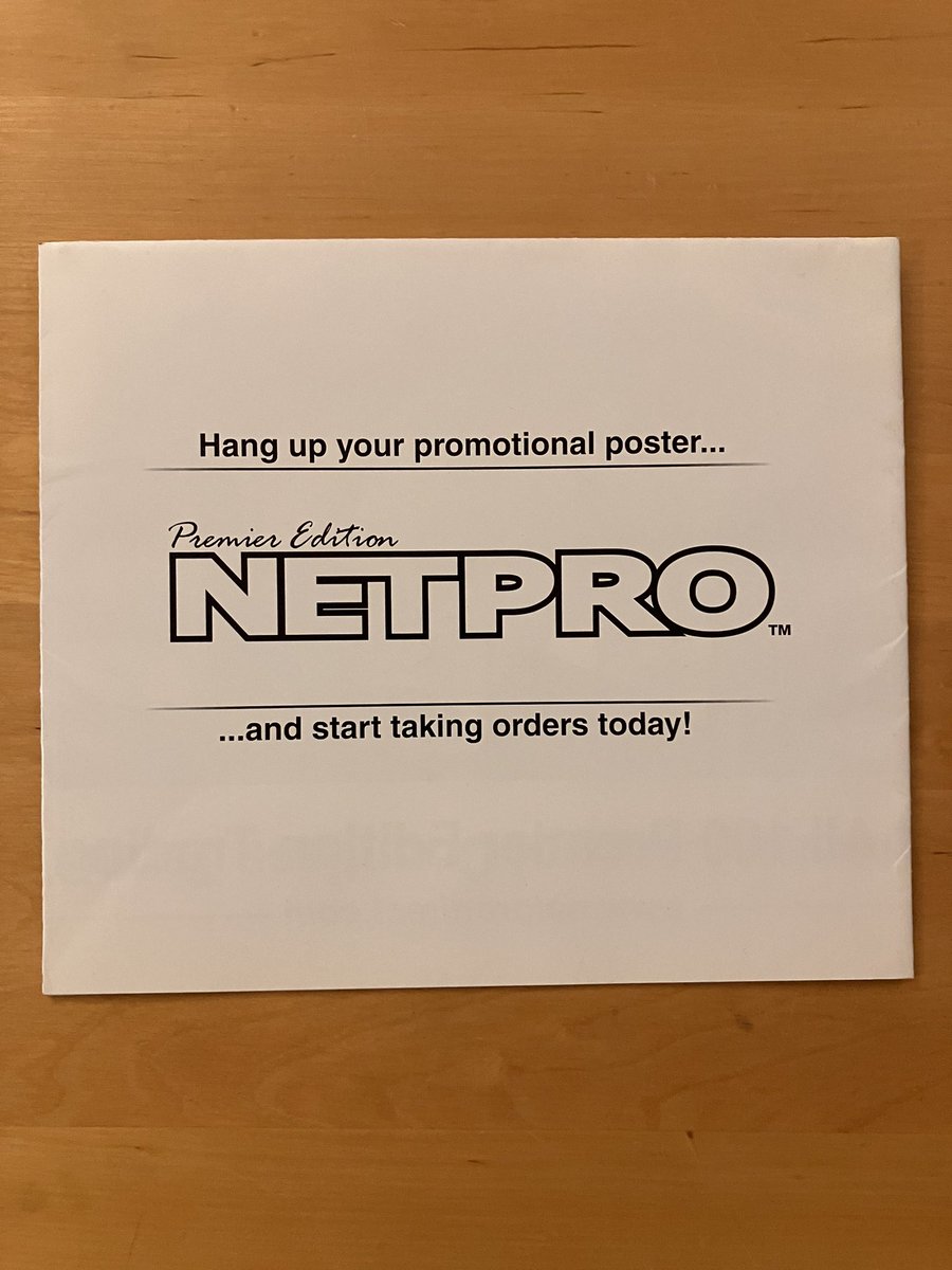 TheMikeSommer's tweet image. I love this stuff….. original promo materials. #netpro #thehobby