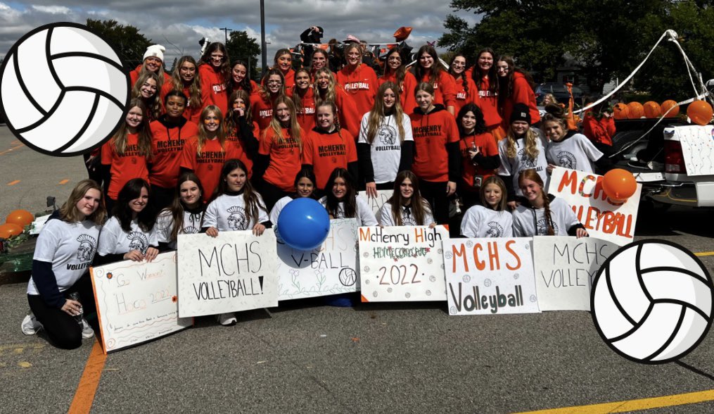 This phenomenal group won the float competition!! Great job, ladies!! Looking forward to homecoming week 🧡🏐🖤