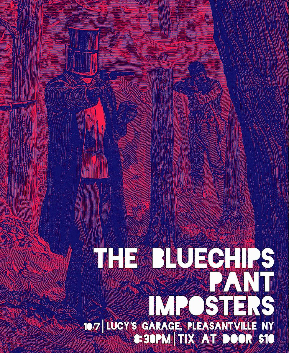 We’re playing this Friday, October 7th, with our pals <a href="/TheBluechipsNY/">The Bluechips</a> <a href="/ImpostersBandNY/">Imposters Music</a>  at good ol’ Lucy’s in Pleasantville, NY. Show some face #nedkelly