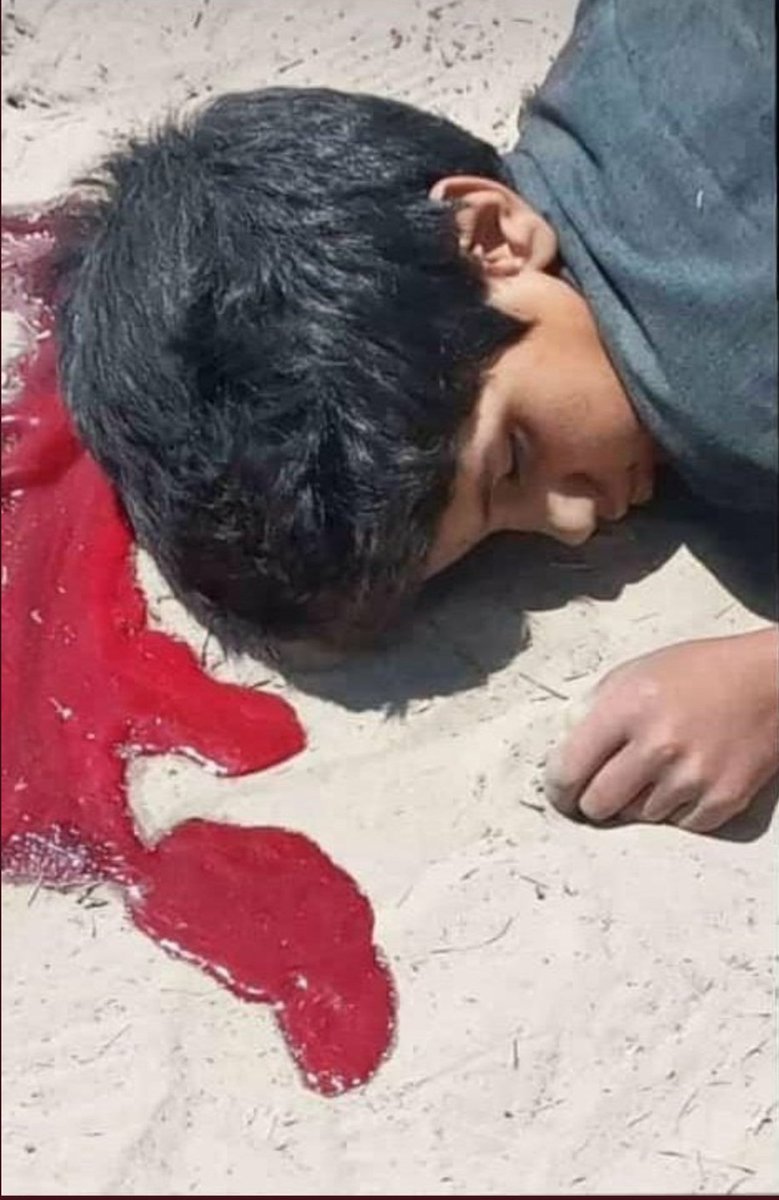 GMpQQKiTZcAJnvw's tweet photo. این کودک بلوچ نه شناسنامه داشت نه آب شرب بهداشتی، سهمش از سفره دولت شلیک مستقیم بود، چون تک تیر انداز سپاه رو لو داد. 
#مهسا_امینی 
#دانشگاه_شریف 
#زاهدان_در_خون https://t.co/MKRZxHHlM7
