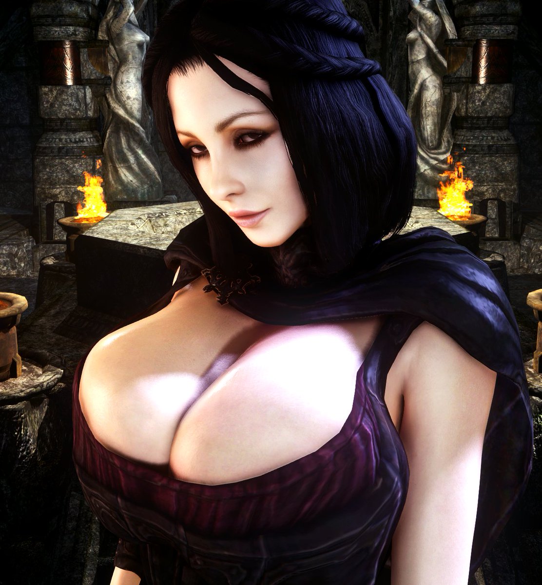 Thicc_Vampire's tweet photo. @CounselSisters "You know you are quite beautiful Ms. Belladonna~" https://t.co/mtqOvcKBJm
