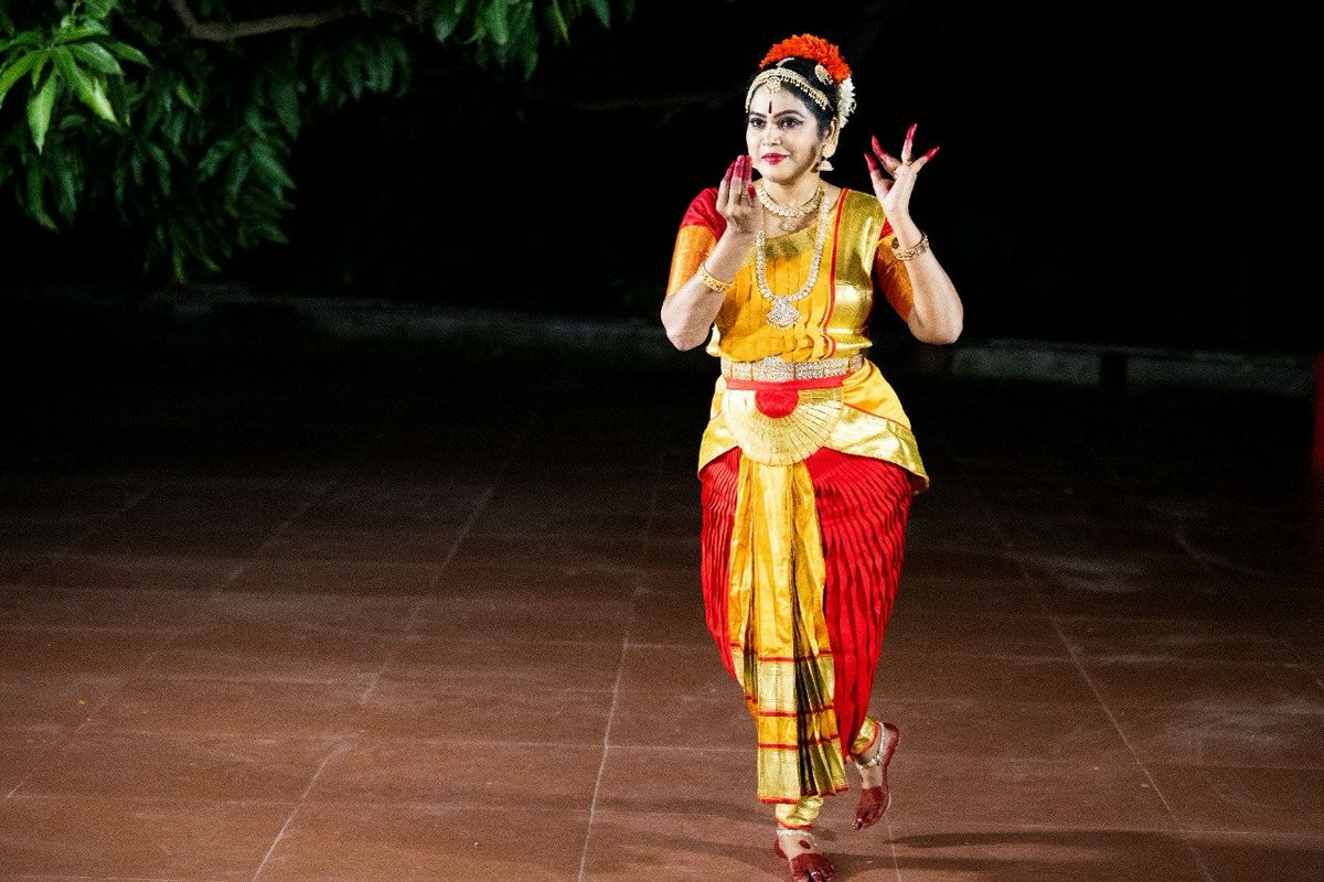 Maha Ashtami greetings.A still from a dance performance on Maa Durga.