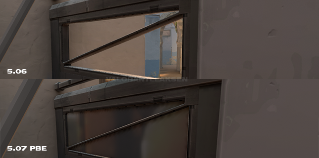 VALORANTLeaksEN's tweet photo. 5.07 PBE Patch  | #VALORANT

This window, located on the defensive side of the Bind map and facing side B, is now closed and abilities cannot pass. https://t.co/uq53ONtLa1