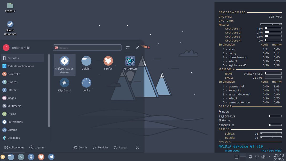 FedeDragons23's tweet photo. #NordTheme #Manjaro https://t.co/tFXgKu23nm