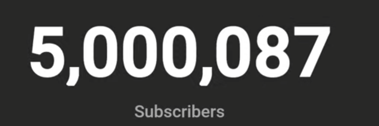 bitsplode's tweet photo. @KreekCraft Congrats on 5 Million 🥳 https://t.co/6kiAPhAliH