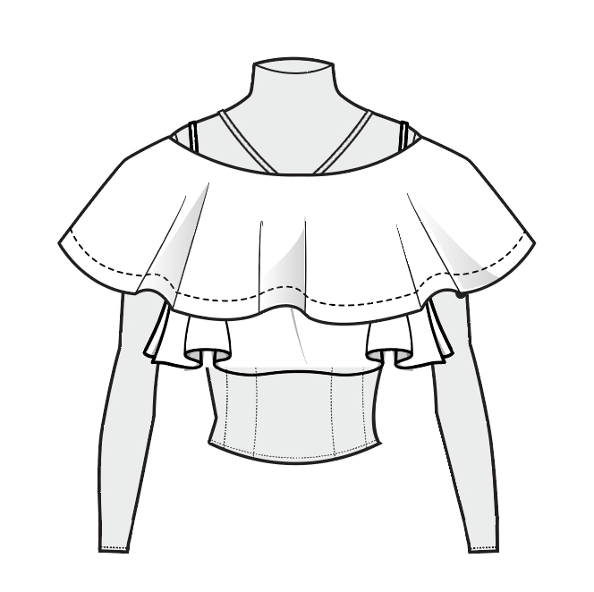 SketchArchive's tweet photo. Multilayer #womenswear #layertop #ruffle #gathers #fancytop #flowy #nftfashion #nftfashionart #nftfashiondesign #nftarttist #nftapparel #nftcommunity #nftwomenswear #fashion #fashiondesigner #womenstop https://t.co/LWlKOidfdI