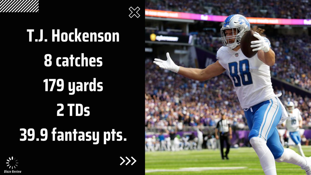 T.J. Hockenson had a DAY 🎯 Only if they got the dub…. #tjhockenson #tightend #detroitlions #fantasyfootball #nflseason