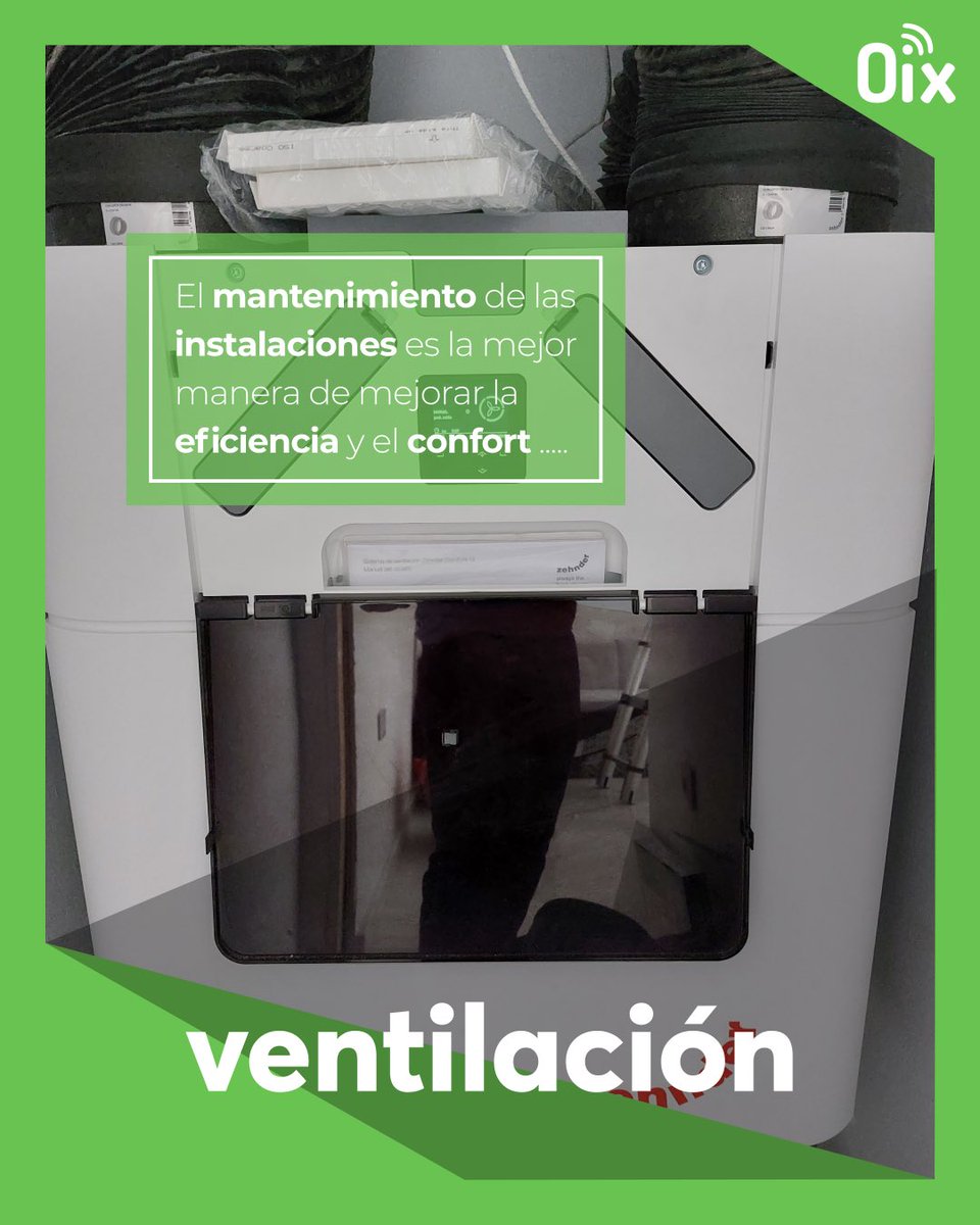 oix_automation's tweet photo. Tener un correcto #mantenimiento de las instalaciones es la mejor manera de mejorar la eficiencia y el confort en tu vivienda. En este caso…. @ZehnderIberica #ventilacion #calidaddelaire #RespiraConZehnder #AireLimpio #VentilacionInterior
https://t.co/7xASAu0dLc https://t.co/zsG21deQQJ