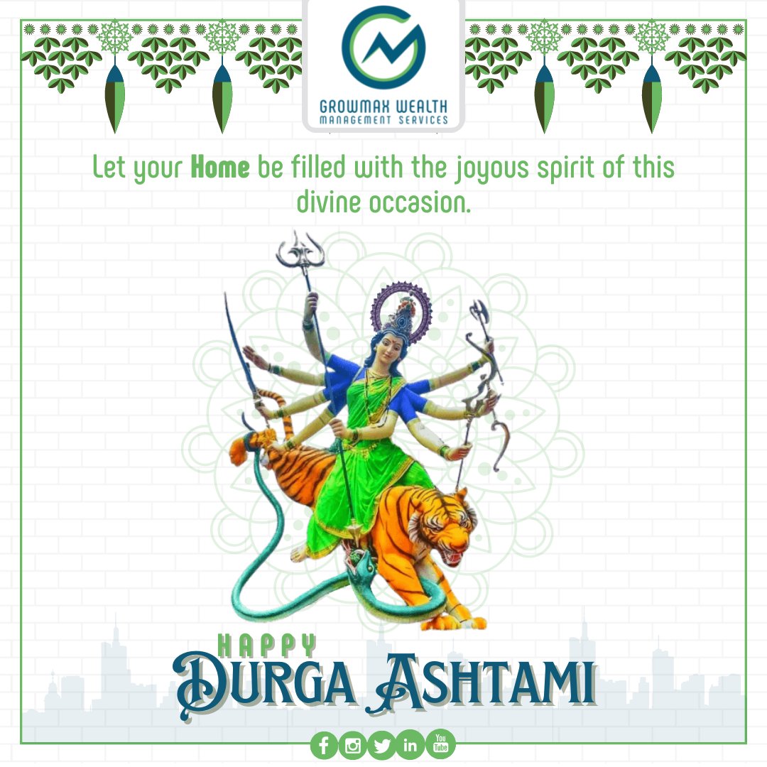 Growmax_Wealth's tweet photo. May Goddess Durga eliminate all your worries and brings happiness to you and fill your life with happiness and prosperity.
Growmax wishes you all a very Happy Durga Ashtami!!
.
.
.
#growmax #Ashtami #durgaashtami2022 #devi #mata #mahakali #kali #navami #home #property #forsale https://t.co/SrFs3fXqrI