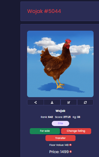MasterCBD's tweet photo. @WojakSatoshi
 
@chikn_nft
 2 trait for sale

only 1499 $AVAX
Limited time only!
#NFTs
$BTC $ETH #Crypto https://t.co/5SxETMlvck