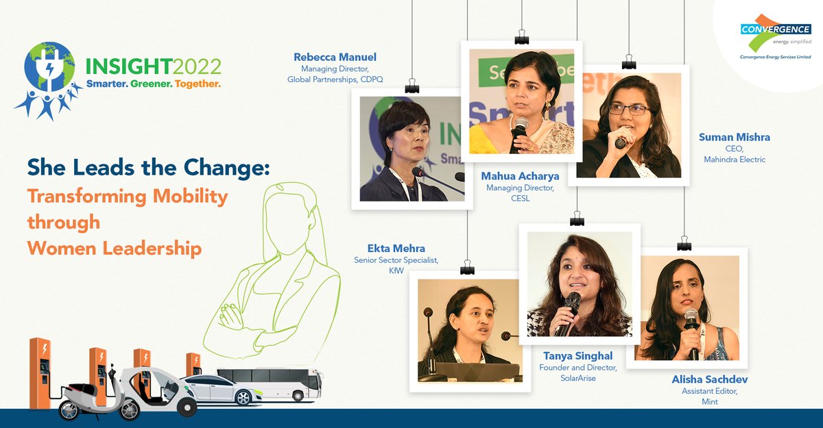 ConvergenceCESL's tweet photo. #BreaktheBias: A sustainable transition needs Sheroes at its forefront!
At #INSIGHT2022, women leaders shared their insightful experiences, inspiring us all for call to action on innovative and scalable #GreenEnergy initiatives transforming the nation. https://t.co/BGUdWRzbbQ