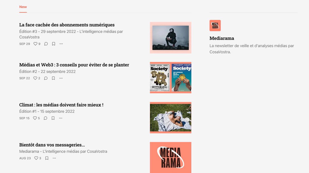 cyceron's tweet photo. Actus, tendances, usages médias... ne ratez pas ma nouvelle newsletter hebdo : inscrivez-vous :) @mediaramapod 
👉https://t.co/eKgnREE0Je #medias #trends #presse #chiffres https://t.co/luHieVAITW