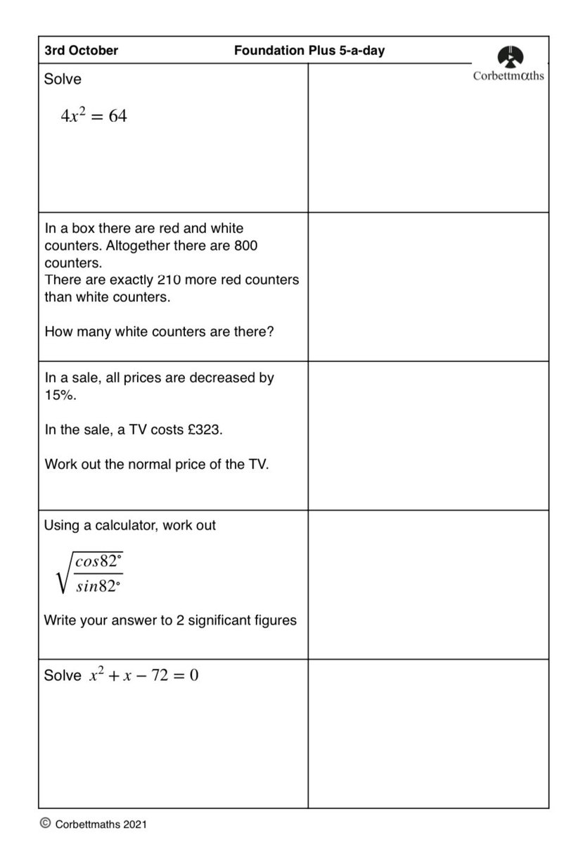 Corbettmaths tweet media