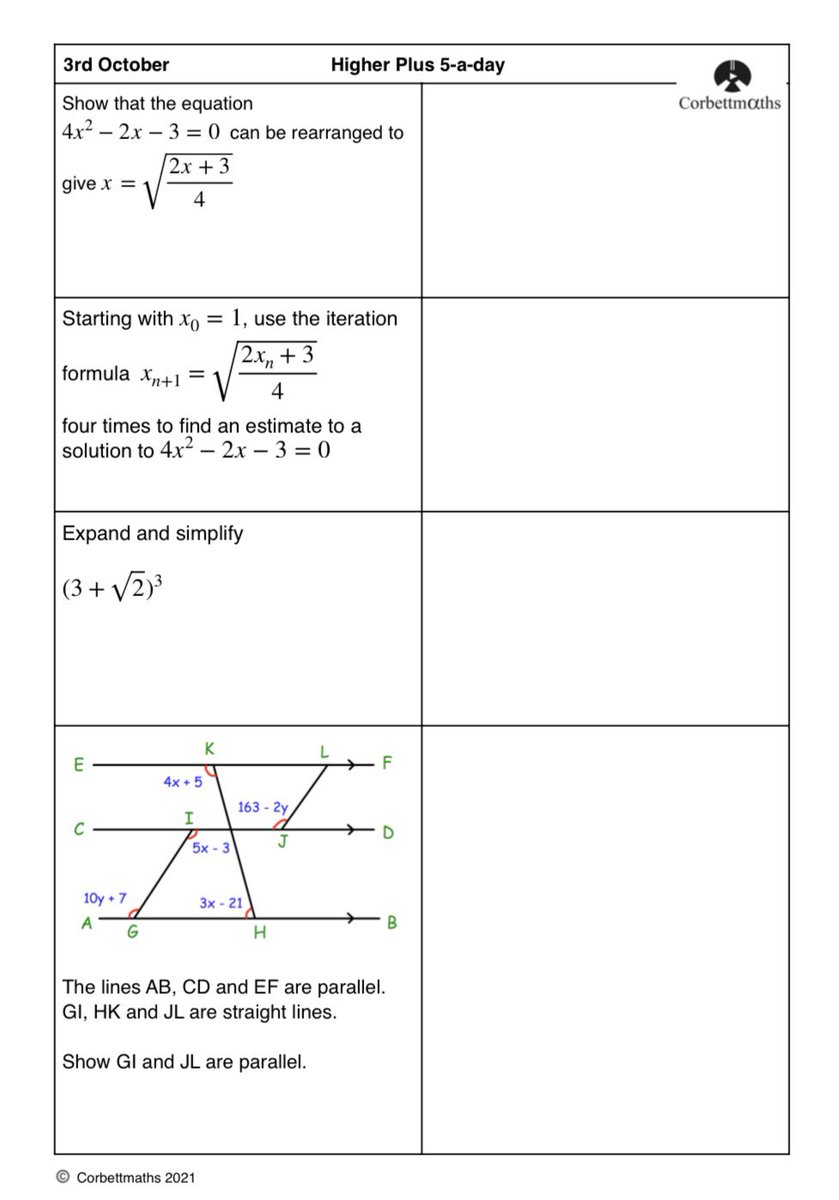 Corbettmaths tweet media