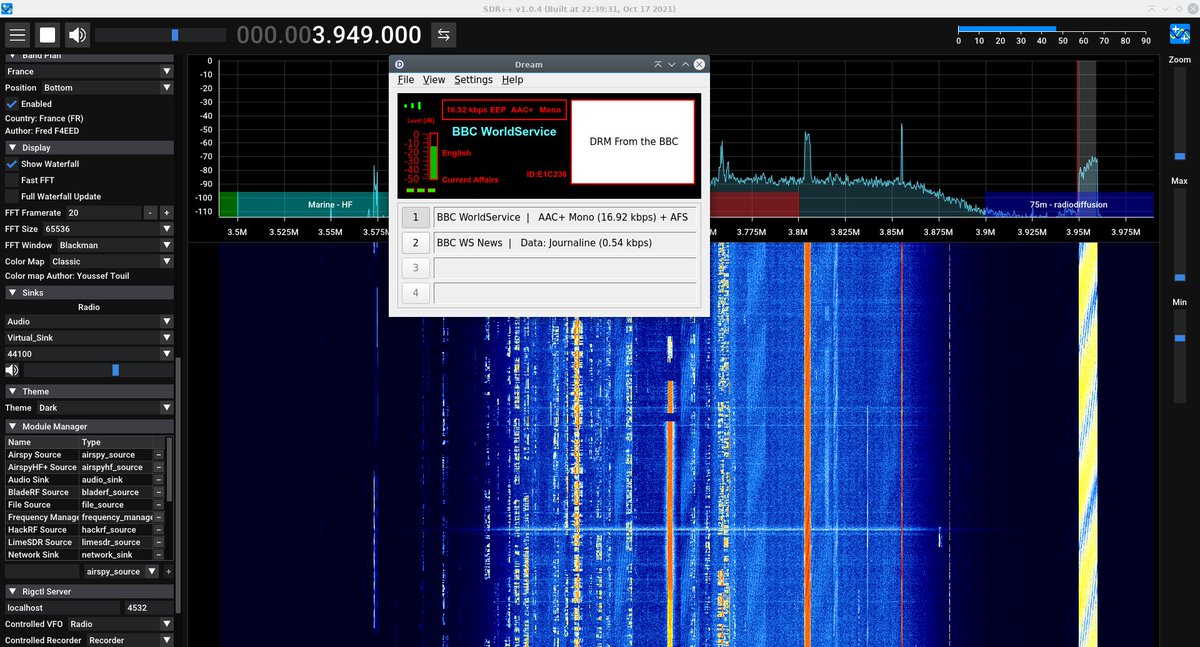 ON6KB's tweet image. BBC World Service on DRM