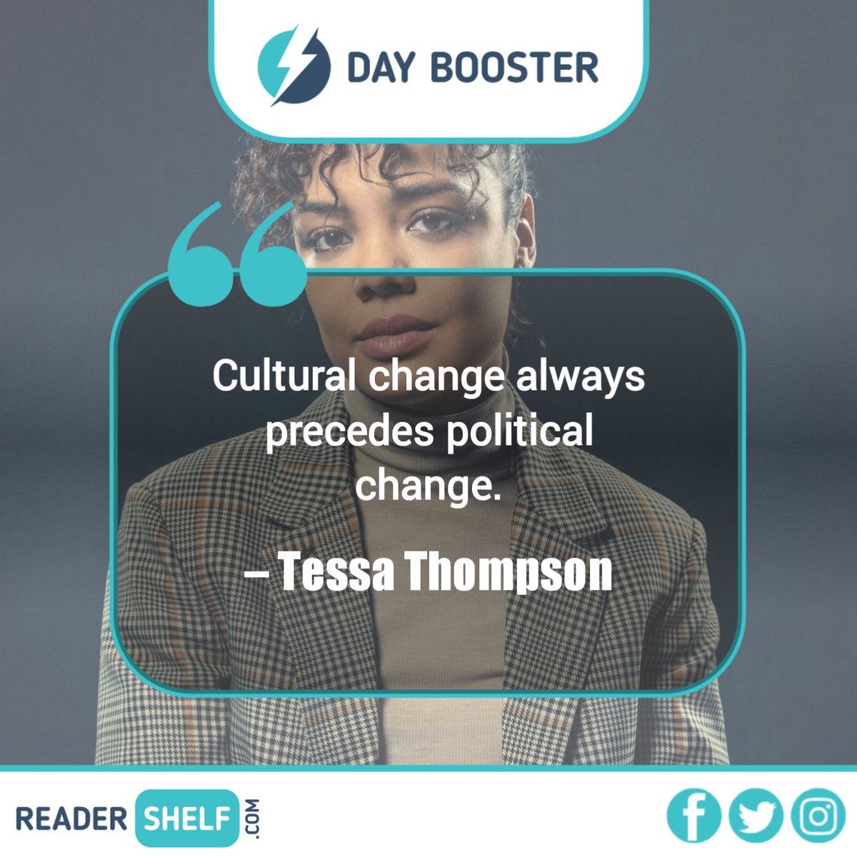 thereadershelf's tweet photo. @thereadershelf to know those inspiring quotes to progress every day in your life. 

Happy Birthday 🎊 🎉 @TessaThompson_x

#mondaymotivation #mondaythoughts #Mondayvibes #MondayMorning #Monday #TessaThompson #Tessa #hollywood #hollywoodactress https://t.co/p8SXyyqqSy